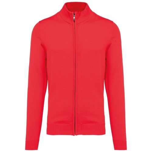 Herren Cardigan mit Reißverschluss K961 – Kariban in Black