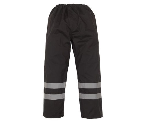 Hi-Vis Two-Tone Waterproof Overtrousers HVS463 – Yoko in Black