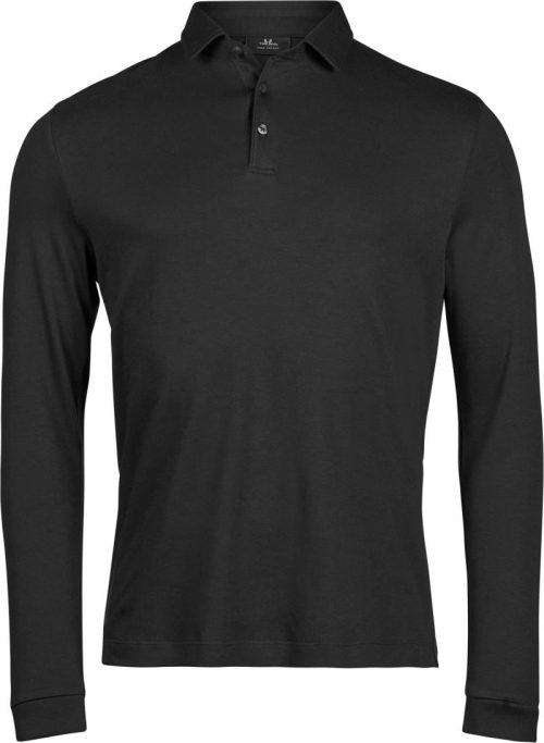 Pima Baumwoll Polo langarm TJ 1442 – Tee Jays in Black