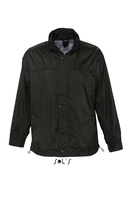 Sol's Mistral - Jersey-Lined Water Repellent Windbreaker – SOL'S in Black