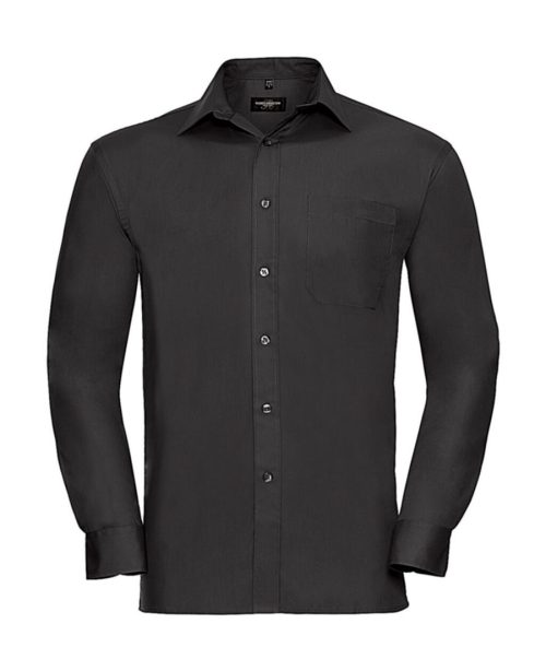 Cotton Poplin Shirt Ls 0R936M0 – Russell Collection in Black