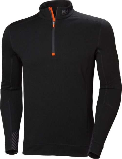 Funktionsshirt 1/4 Zip langarm "LIFA Merino" Lifa 75107 – Helly Hansen in Black