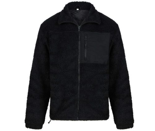 Recycled Sherpa Fleece FR854 – Front Row in Black