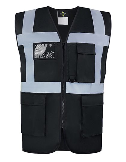 Comfort Executive Safety Vest "hamburg" - Multifunctional With Pockets – Korntex in Black