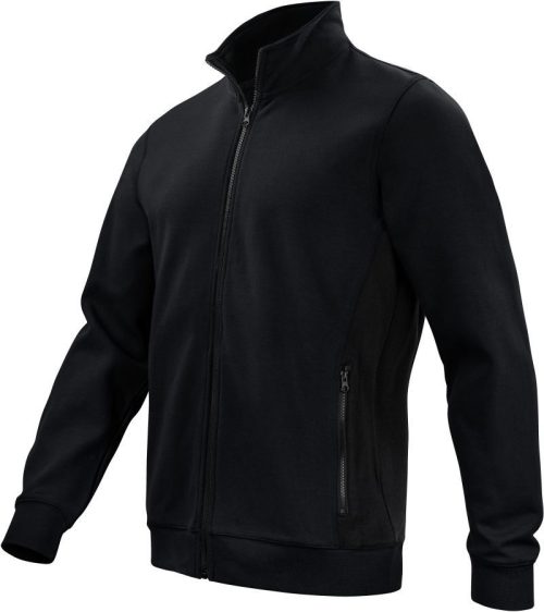 Schwere Doubleface Workwear Sweatjacke 2129 Sweatshirt Full Zip – ProJob in Black