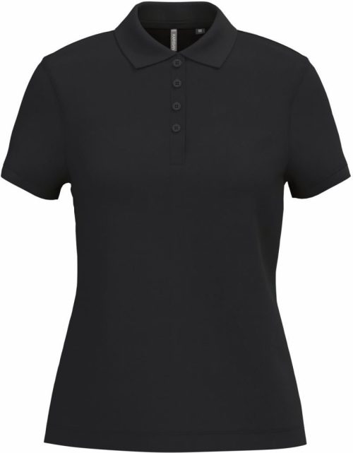 Damen Piqué Polo K 255 – Kariban in Black