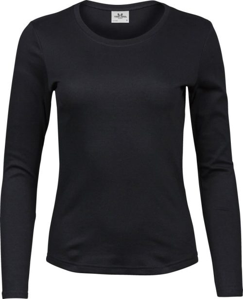 Damen Interlock T-Shirt langarm TJ 590 – Tee Jays in Black