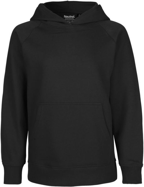 Kinder Bio Kapuzen Sweater O 13101 – Neutral in Black