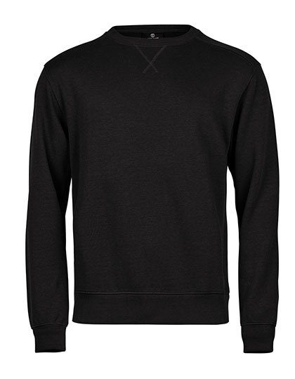 Ribbed Interlock Crew Neck – Tee Jays in Black