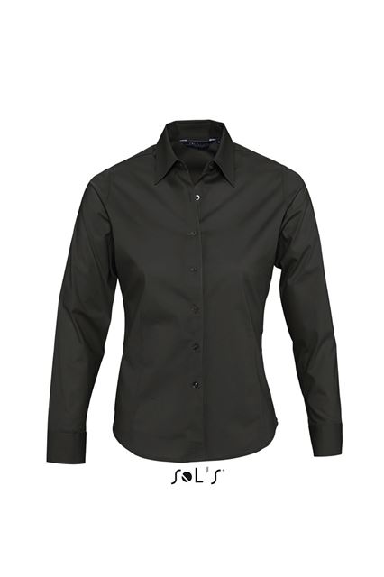 Sol's Eden - Long Sleeve Stretch Women's Shirt – SOL'S in Black