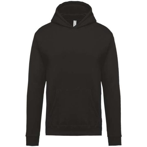Kids’ Hooded Sweatshirt – Kariban in Black
