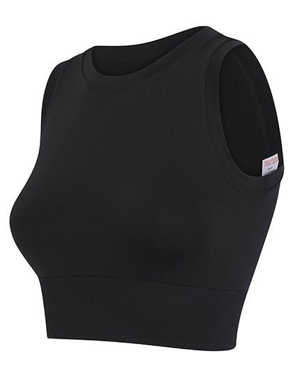 Ladies´ Cropped Tank – Tombo in Black
