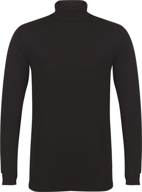 Men´s Feel Good Stretch Roll Neck Top – SF Clothing in Black