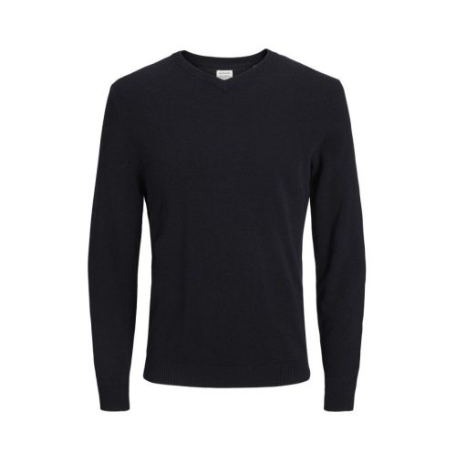 Basic Knit V-Neck 12137194 – JACK&amp;JONES in Black