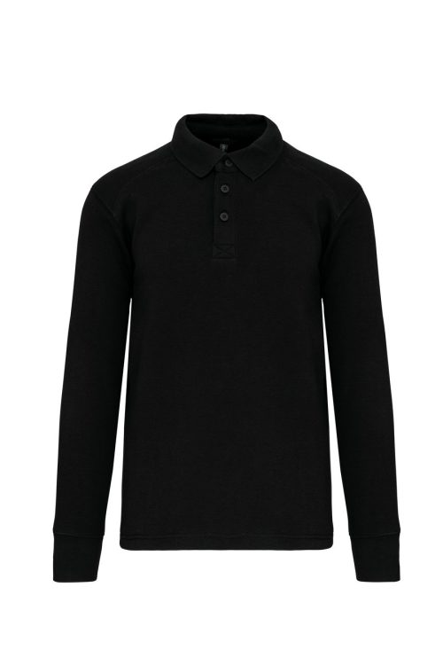 Sweatshirt mit Polokragen WK4000 – WK in Black