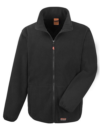 Heavy Duty Microfleece Jacket – Result Workguard in Black