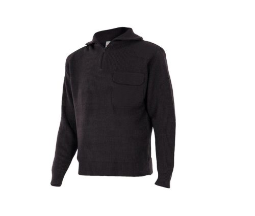 Chunky-Knit Turtle Neck Jumper 101 – Velilla in Black
