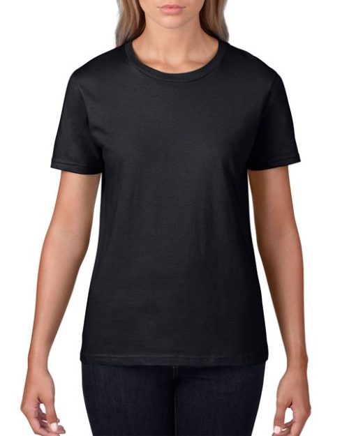Premium Cotton® Ladies' T-Shirt – Gildan in Black