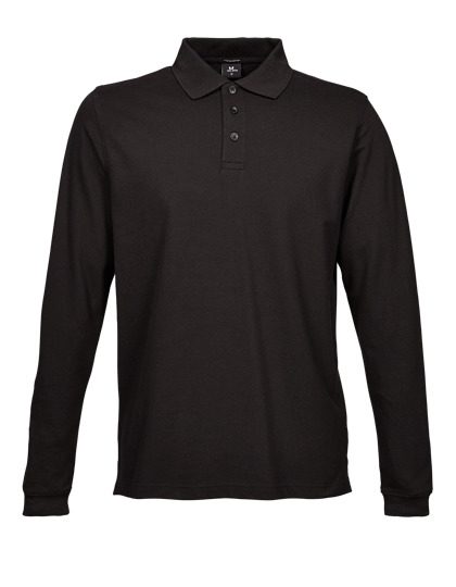 Men´s Luxury Stretch Long Sleeve Polo – Tee Jays in Black