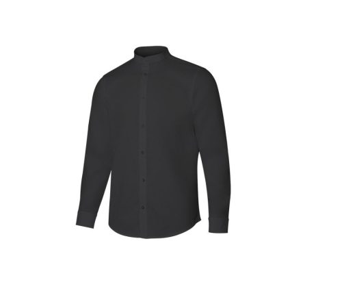 Men's Long-Sleeve Stretch Shirt 405013S – Velilla in Black