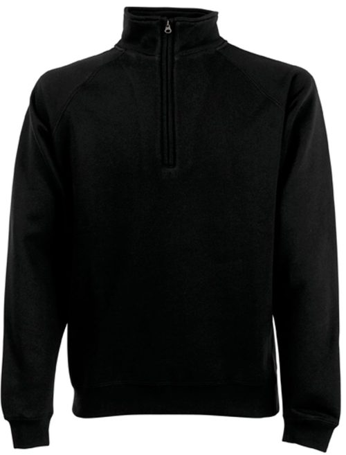 Premium Zip Neck Sweatshirt (62-032-0) 62-032-0 – Fruit of the Loom in Black