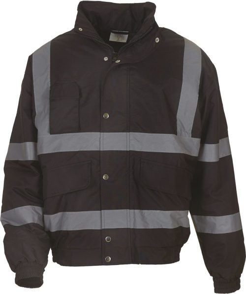 Hi-Vis Bomber Jacket HVP211 – Yoko in Black