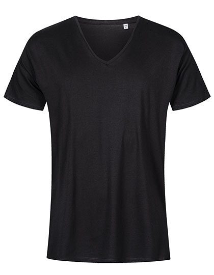 Men´s V-Neck T-Shirt – X.O by Promodoro in Black