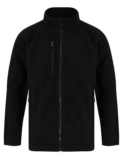 Recycled Polyester Microfleece Jacket – Henbury in Black