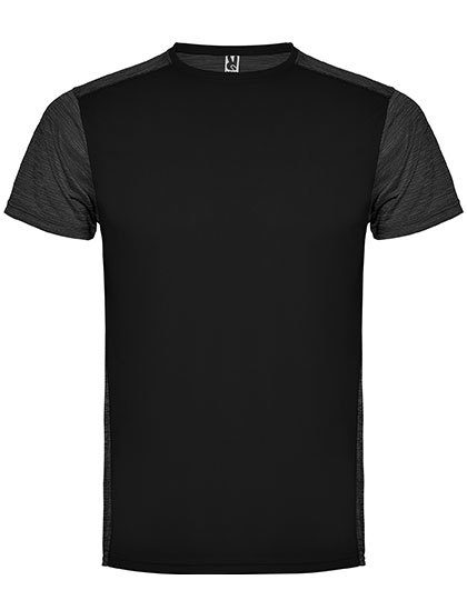 Men´s Zolder T-Shirt – Roly Sport in Black 02/Heather Black 243
