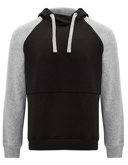 Badet Hooded Sweatshirt – Roly in Black 02/Heather Grey 58