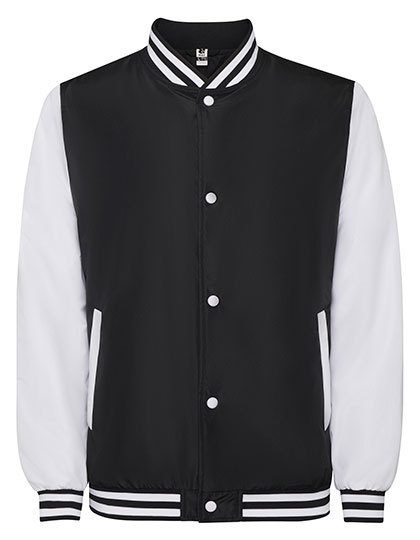 California Varsity Jacket – Roly in Black 02/White 01