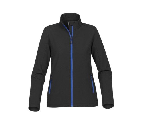 W's Orbiter Softshell KSB-1W – Stormtech in Black / Azure Blue