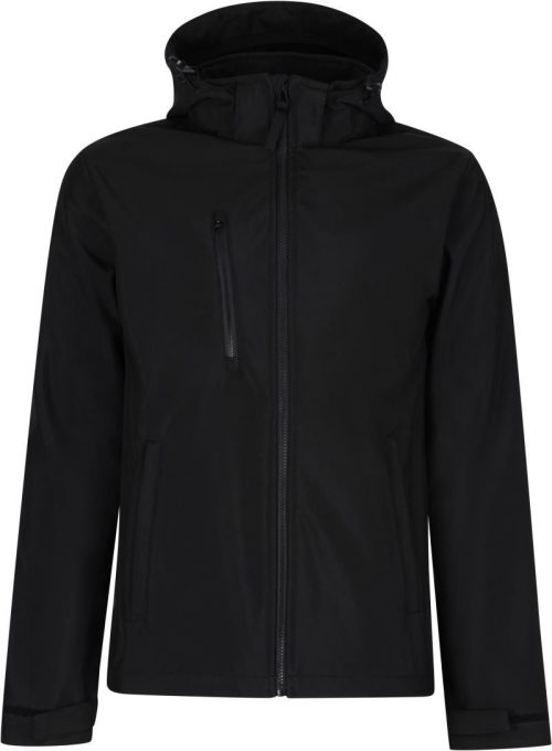 3-Lagen Kapuzen Softshell Jacke "Venturer" TRA 701 – Regatta in Black/Black
