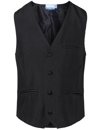 Herrenweste Basic – Karlowsky in Black (Ca. Pantone 419C)