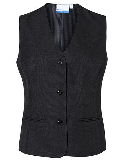 Damenweste Basic – Karlowsky in Black (Ca. Pantone 419C)
