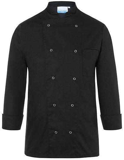 Basic Kochjacke – Karlowsky in Black (Ca. Pantone 419C)