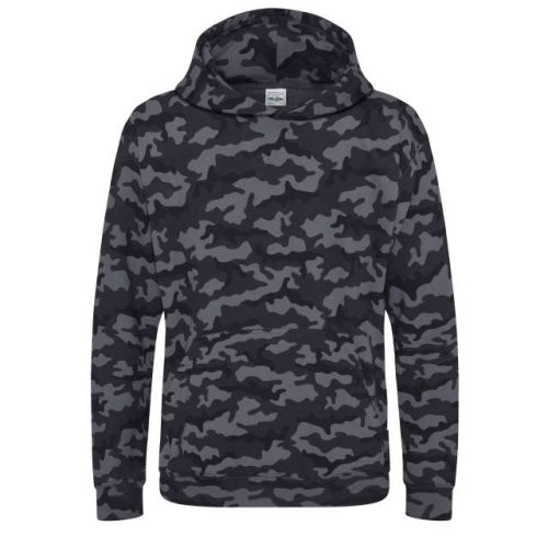Kids Camo Hoodie – Just Hoods in Black Camo