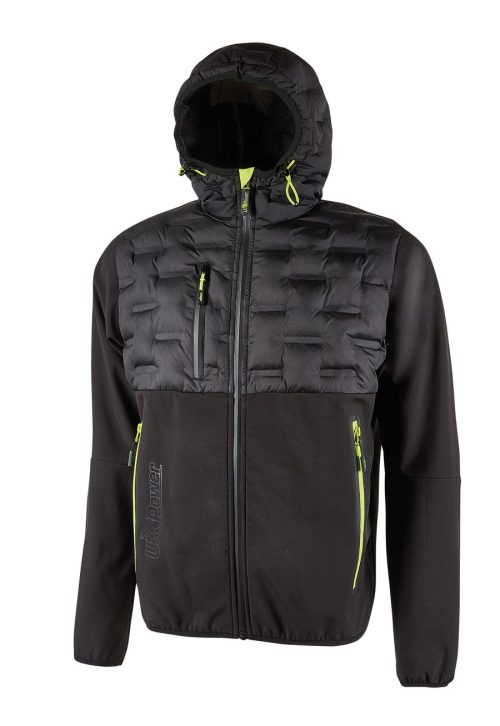 Mann Hybrid-Jacke Spock FU213 – U-Power in Black Carbon