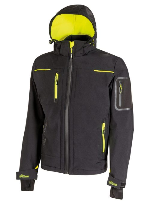 Damen Softshell-Jacke Space FU259BC – U-Power in Black Carbon
