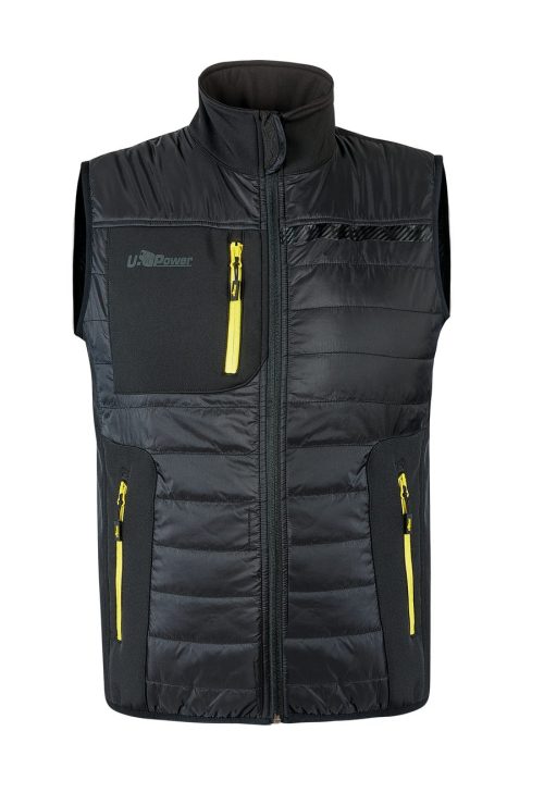 Bodywarmer Wall Herren FU278 – U-Power in Black Carbon