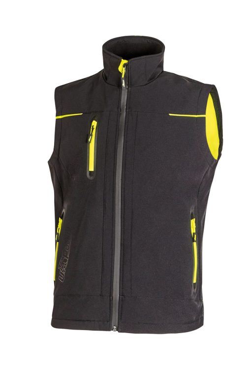 Damen Softshell-West Universe FU260BC – U-Power in Black Carbon