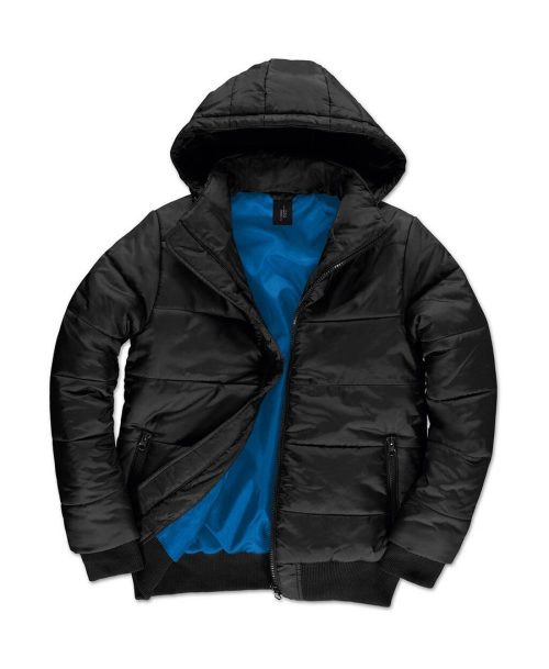 Superhood/men Jacket JM940 – B&C Outerwear in Black/Cobalt Blue