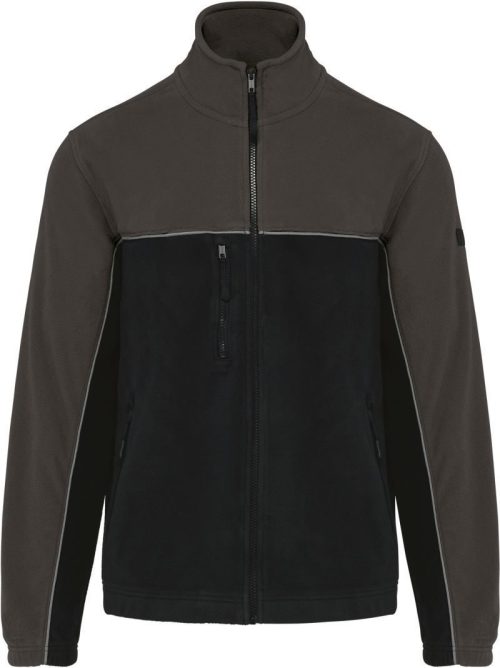 Workwear Fleece Jacke WK 904 – WK in Black/Dark Grey