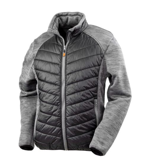 Elevator Jacket – Result Workguard in Black/Grey Marl