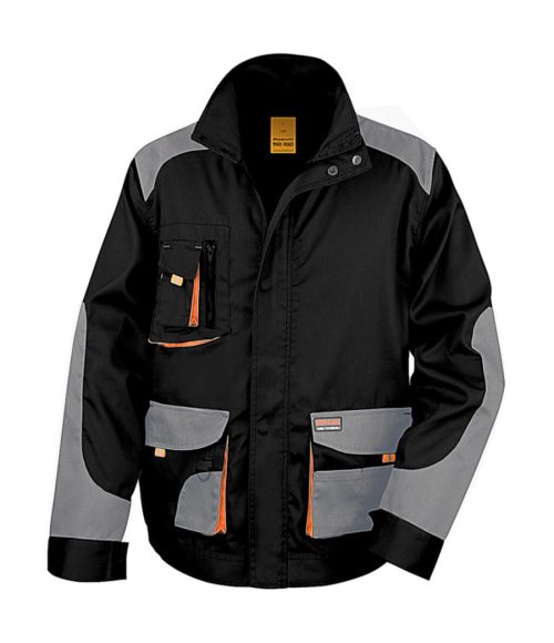 Lite Jacket – Result Workguard in Black/Grey/Orange