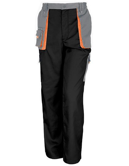 Lite Trousers – Result Workguard in Black/Grey/Orange