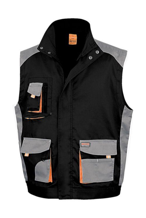 Lite Gillet – Result Workguard in Black/Grey/Orange