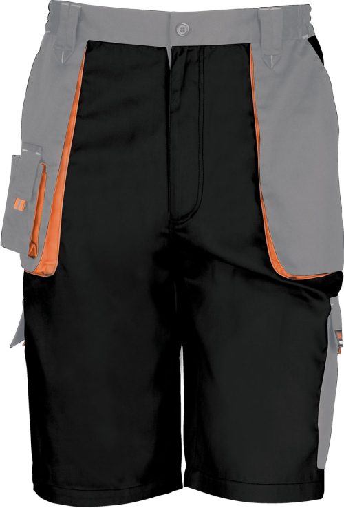 Work-guard Lite Shorts R319X – Result in Black / Grey / Orange