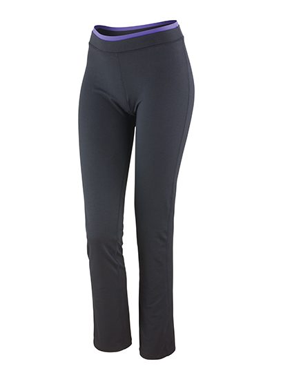 Women´s Fitness Trousers – Spiro in Black/Lavender