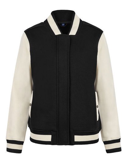 Women´s Premium College Jacket – HRM in Black/Off White